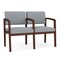 Lesro Lenox 2 Seat Tandem Seating W/ Arm, 44 in W 26 in L 31.5 in H LW2103 - alternate 1